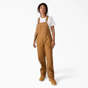 Women's Brown Carpenter Overalls - Casual Workwear